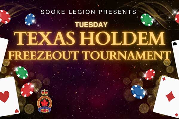 Sooke Texas Holdem Freezeout Tournament